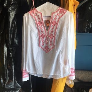 Tori Burch Embroidered Blouse